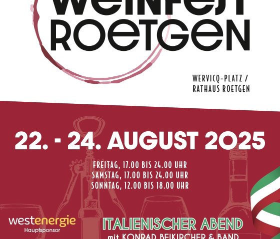 Veranstaltungsplakat, © Kulutkreis der Gemeinde Roetgen e.V.