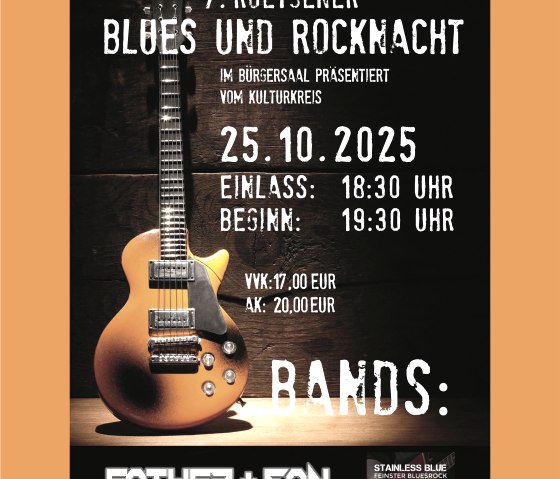 Rocck und Blues Nacht, © Kulturkreis der Gemeinde Roetgen e.V.