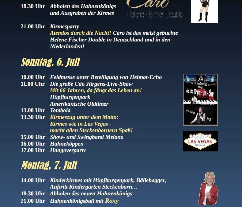 Kermis in Steckenborn