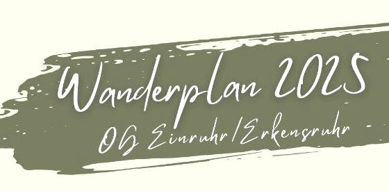 Wanderplan 2025, © Eifelverein OG Einruhr / Erkensruhr