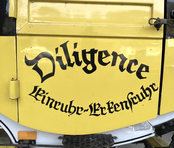 Inscription "diligence postale, © Rursee-Touristik GmbH