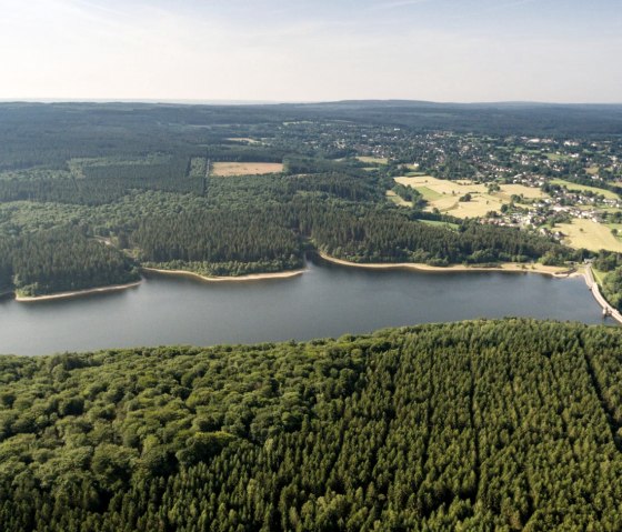 Struffeltroute: Dreilägerbach dam from the air, © Eifel Tourismus GmbH/D. Ketz