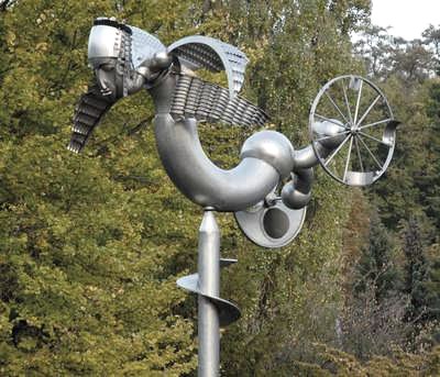 Skulptur Vogelmensch, © Birgit Engelen