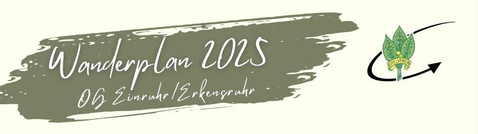 Wanderplan 2025, © Eifelverein OG Einruhr / Erkensruhr
