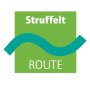 Trail markings for the Struffelroute hiking trail